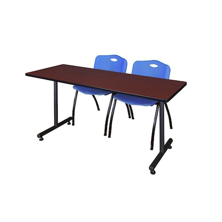 Kobe Rectangle Training Table, 60" W, 29" H, Laminate Top, Mahogany MKTRCT6030MH47BE